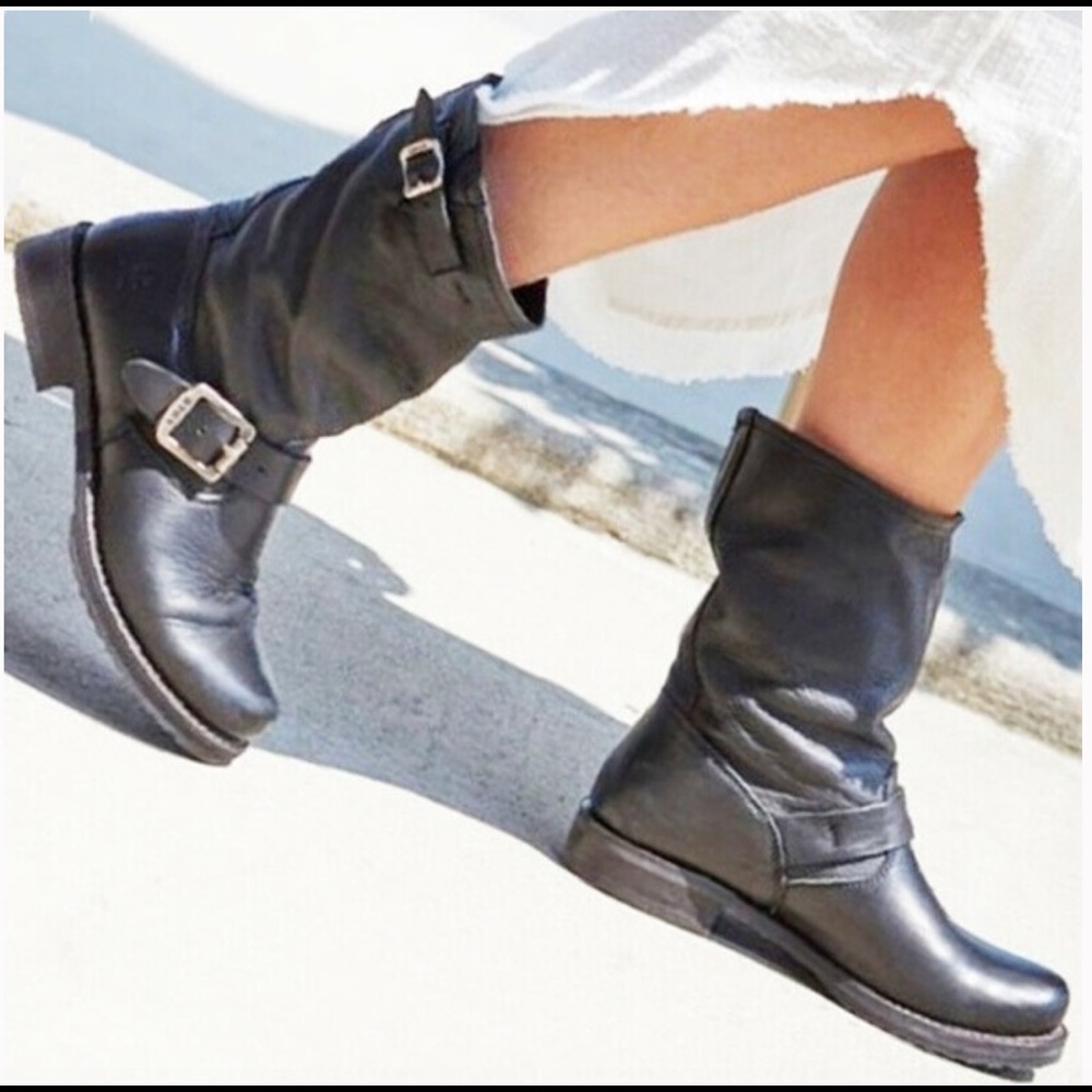 {FRYE} Moto “Veronica Shortie” Boots